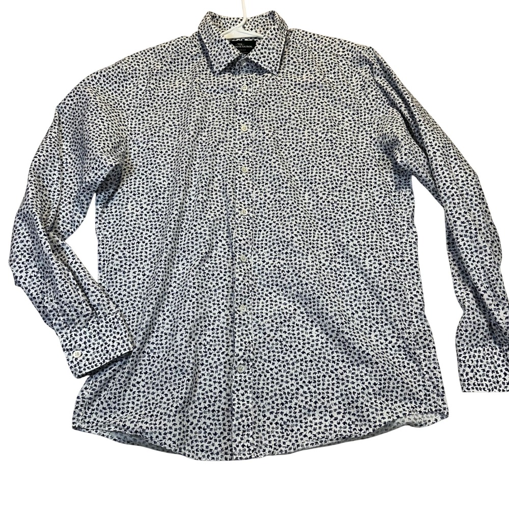 Rodd & Gunn Button Up Shirt Mens XL White Navy Floral Albini Cotton Smart Casual